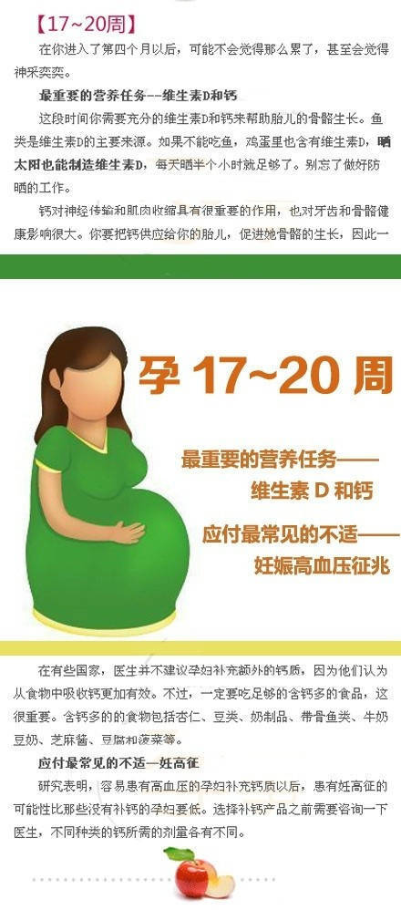 【孕妇怀孕40周营养全方案】
是不是还在为孕期的营养问题在犯愁呢 介绍怀孕期40周的营养全方案 太超值 赶快收藏吧 ~ ​​