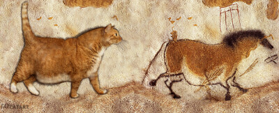 Prehistoric cave painting: