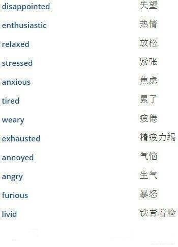 描述一个人的外貌、性格以及感觉的英语词汇 ​​​​