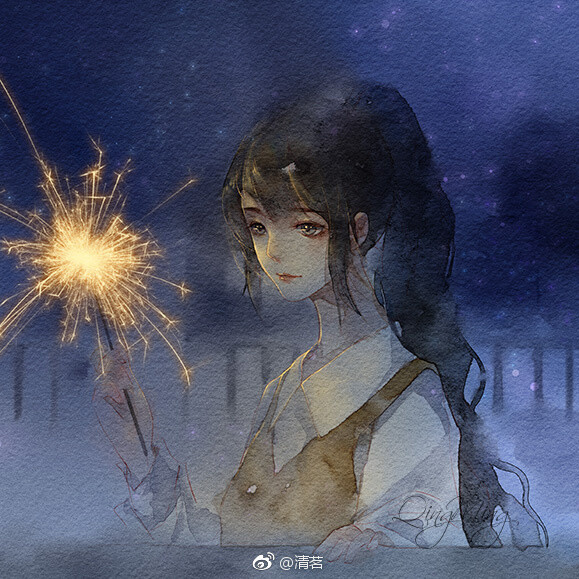 水彩画 唯美