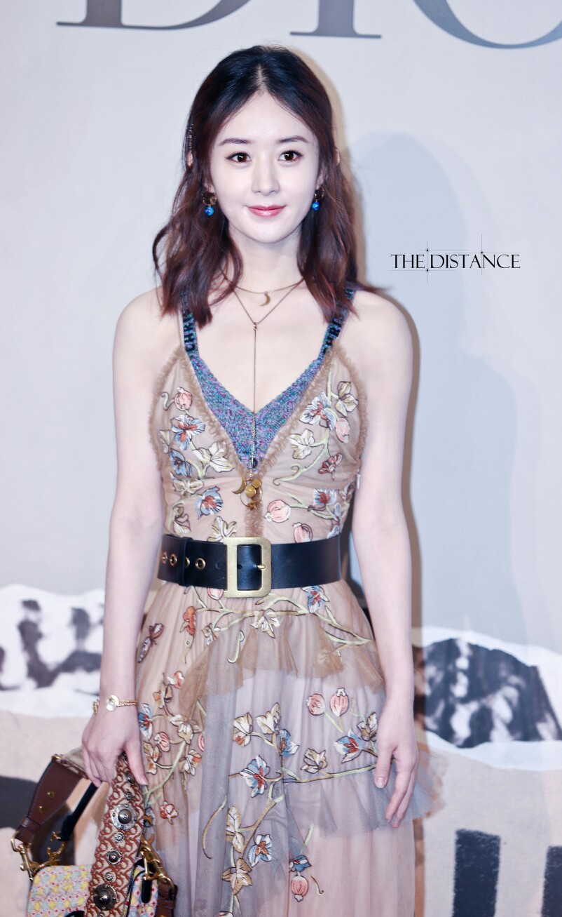 赵丽颖dior全新马鞍包系列臻赏酒会