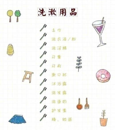 大学新生开学必备list，小宝贝们看看还有啥没准备的 ​​​​~ ​​​​