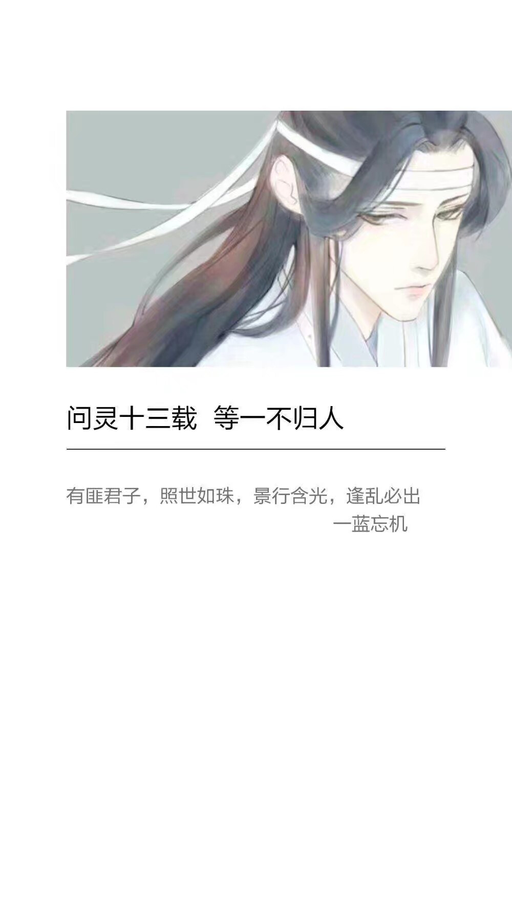 魔道祖师，魏无羡，蓝忘机，薛洋，晓星尘，金凌，江澄，文字壁纸