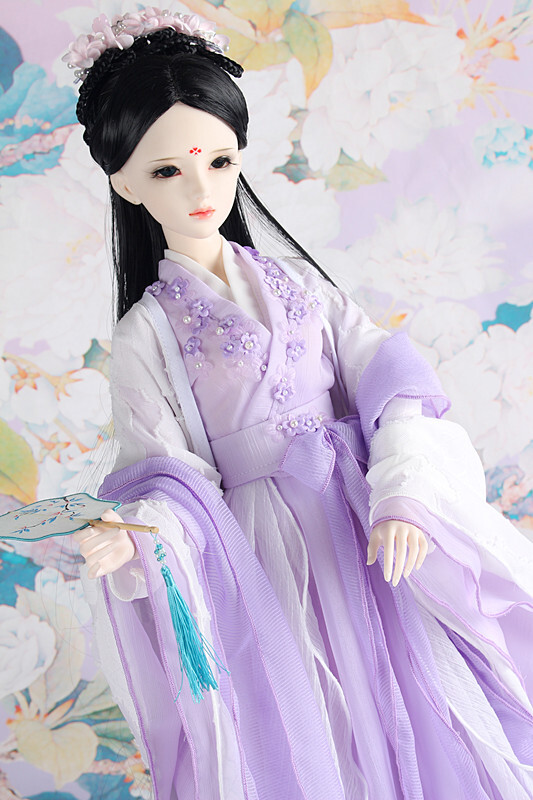 bjd古装娃衣13大女古装娃衣紫灀