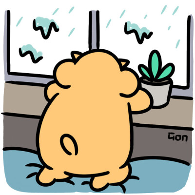 今天下大雨