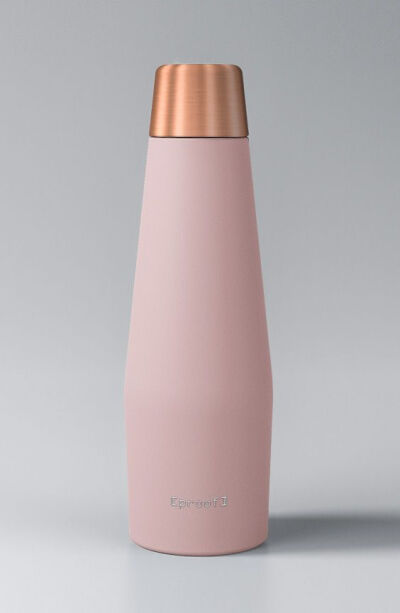 [proof] 18 oz medical grade steel water bottle | VENUS | Copper Top | Plush | Pink