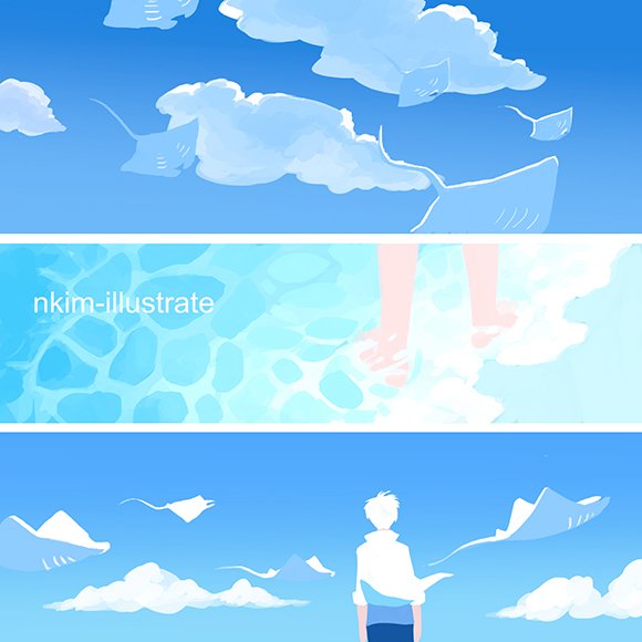 Cool Blue - Refresh
twitter @nkim_illustrate