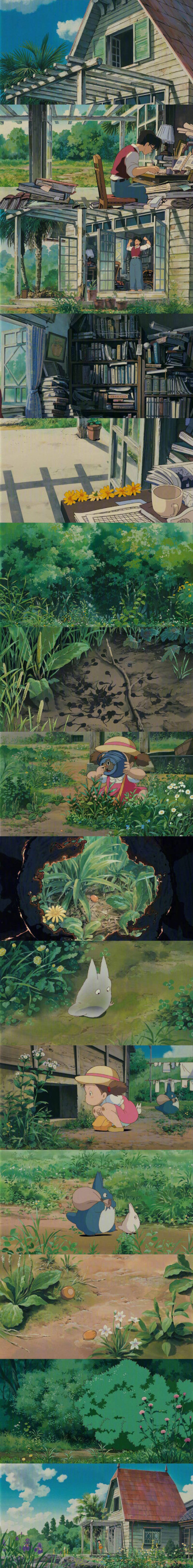 宫崎骏动画电影截图，每个场景都很美 ​