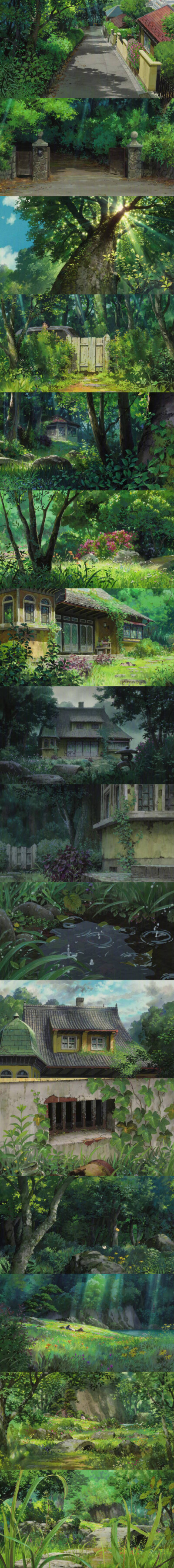 宫崎骏动画电影截图，每个场景都很美 ​