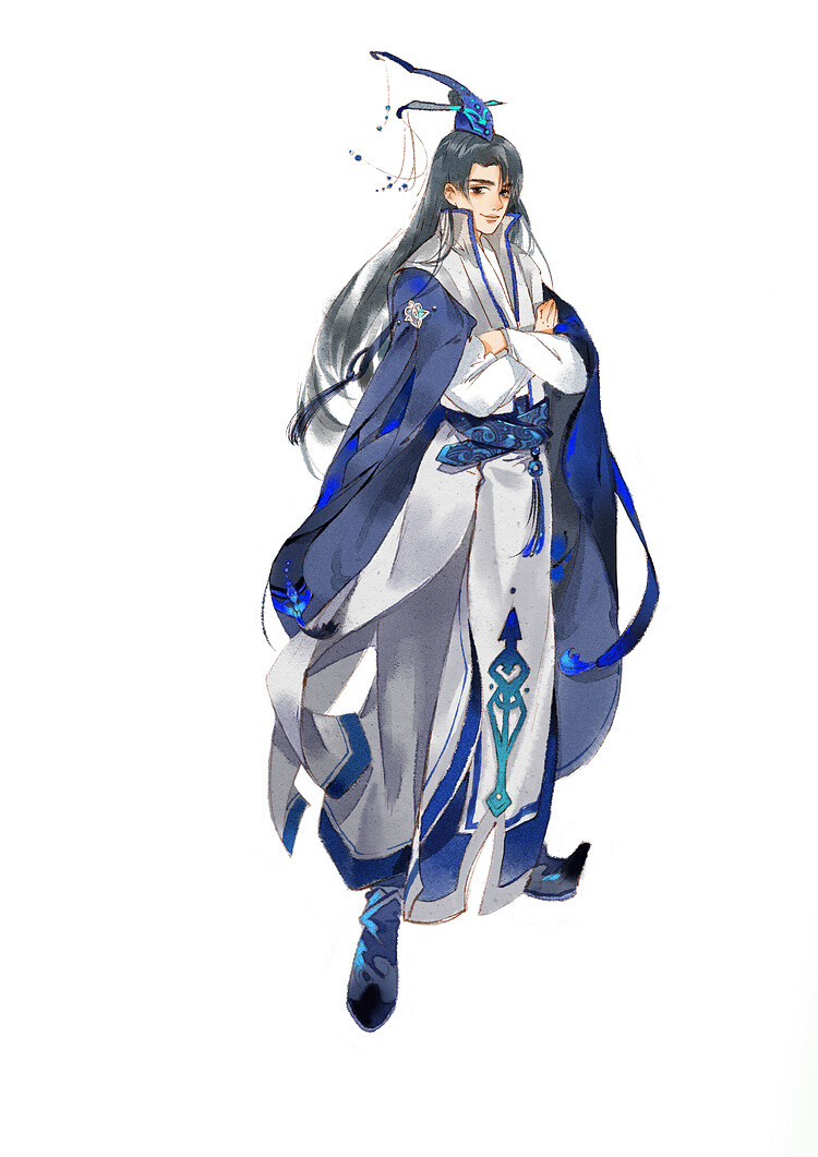 古风人物江湖小生作者mengjun涂鸦