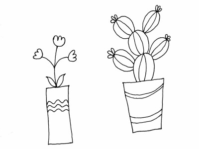第301幅，植物小盆栽