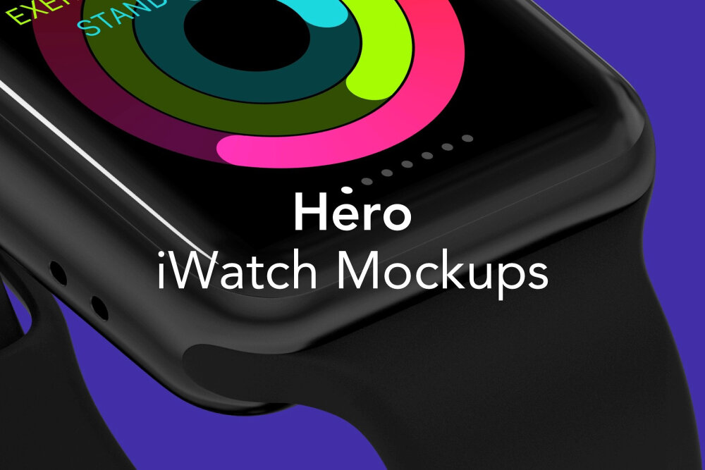 HERO iwatch苹果智能手表 VI智能贴图提案Mockup样机PSD模板下载
真正的高品质，完美的文件组织，与智能对象分离的元素和Magic Mirror 3.这里有三种经典颜色供您设计，我们为每种颜色创建了七种视角。 适用于Photoshop和Sketch。