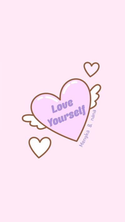 少女壁纸。粉色系与蓝色系。