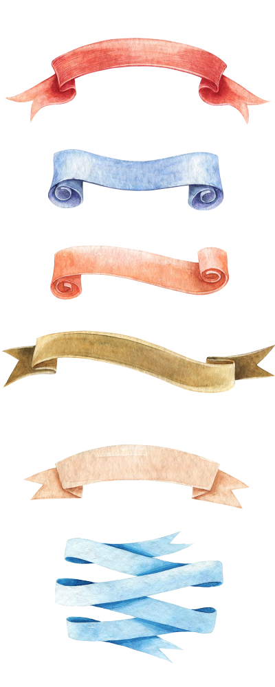 [美工云]彩带彩条标签角标_免抠PNG：