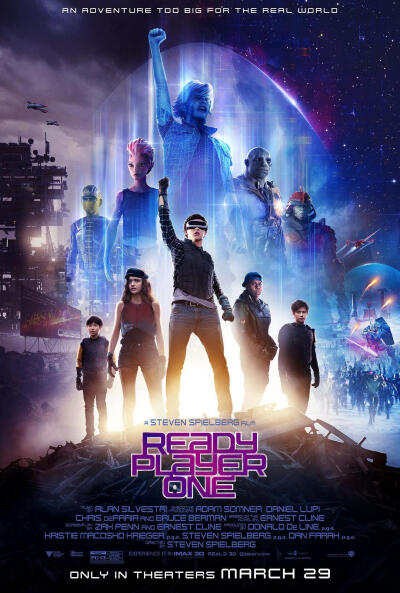 【头号玩家 Ready Player One】非常好非常有趣的电影！后面看到高达出场，简直乐得不行！