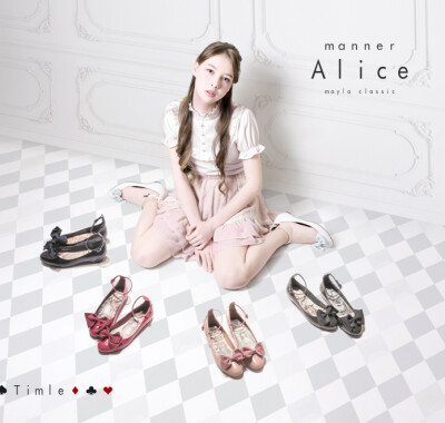 代购 日本代购 mayla classic manner Alice Timle 爱丽丝蝴蝶芭蕾鞋女