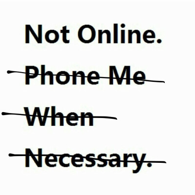 not online