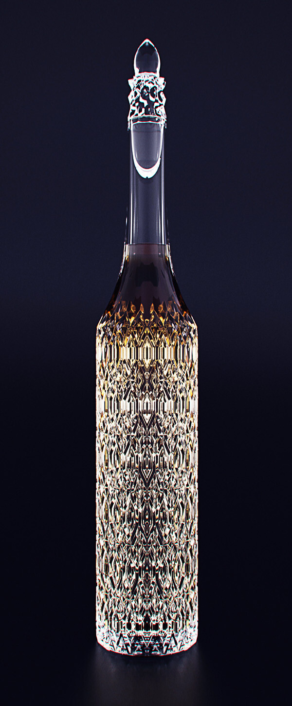 Cathedral Cognac Bottle : Exquisite cognac bottle