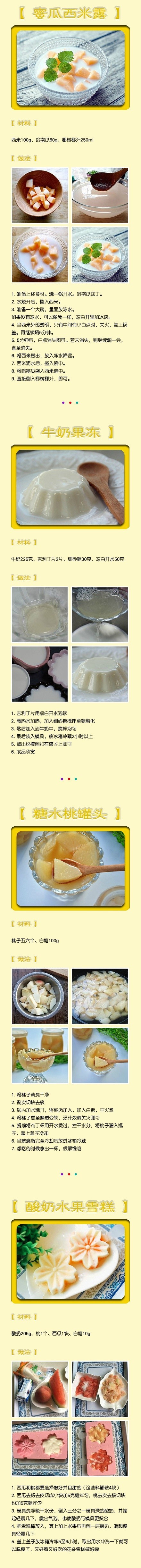 36道甜品，get起来√~ ​