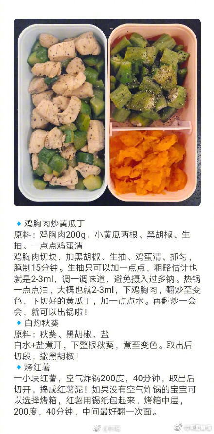 减肥餐码一下