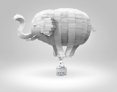 EPSON workforce : Capacity of the elephant and the whale to describe printer usage