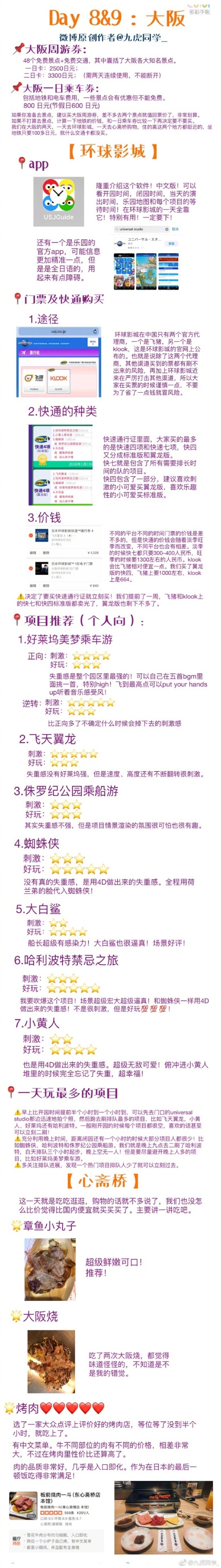 日本|第一次出国自助游超详细，懒人看这篇就够了东京—镰仓—箱根—京都—奈良—大阪关东到关西十天九夜自由行作者：九虎同学_ 也登上六本木之丘看过繁华城市的夜景，也坐上咣当咣当的江之电去吹过海风，泡了温泉，也穿了浴衣奔赴花火大会。这个八月，和老朋友还有喜欢的人一起度过了一个很棒的盛夏♡本篇纯干货食用指南:P1-2:行前准备P3:东京P4:镰仓P6:箱根P7:京都p8:奈良p9:大阪#带着微博去旅行#