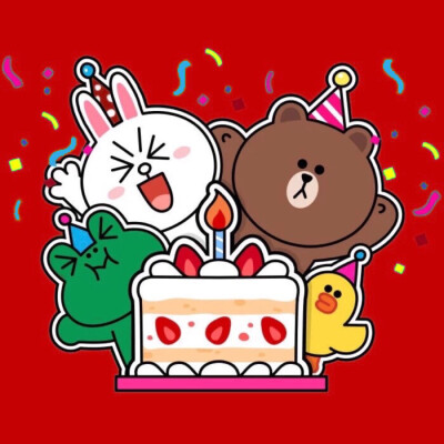 Line_happy birthday Cony