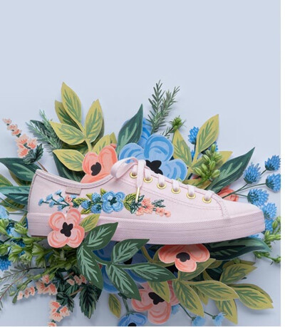 Keds x Rifle Paper Co.
Fall for florals and Embroidered elegance