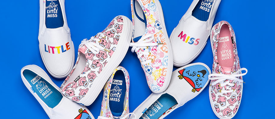 Keds x Little Miss
-"A playful spin on our passion for female empowerment, we teamed up with one of our loves since childhood to create a whimsical collection of sneakers that speak to the many roles we play as women living in the modern world."