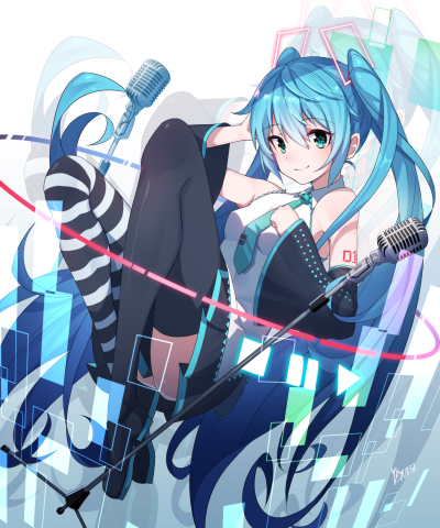 VOCALOID 初音未来 绘师：鴨NEGI（p id=13990950） 本作品id=70564601