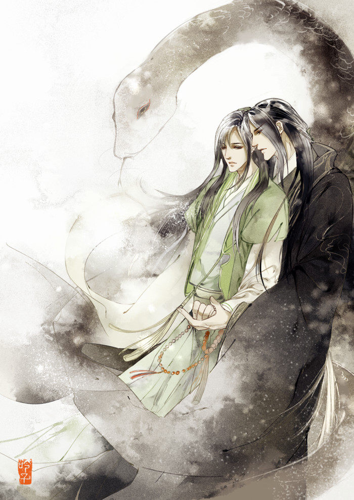 #遇蛇# 绘师：吟子