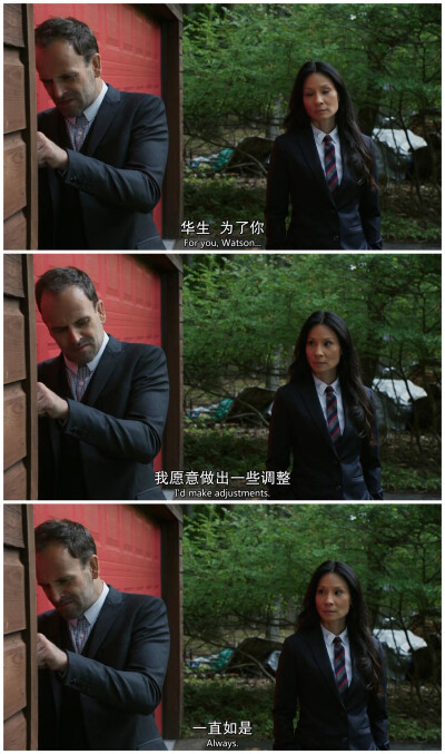 Elementary.S06E08：花姐姐簡直可以寫一本書《有一個(gè)又熊又暖情話十級(jí)的搭檔（娃）是一種怎樣的體驗(yàn)》，編劇發(fā)的糖簡直叫人甜掉牙。在幸福的海洋里打滾。