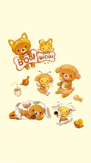 iPhone 壁纸 轻松熊 rilakkuma