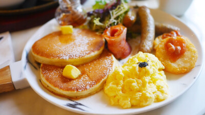 蜜方家的热香饼颜好味道也好很适合作brunch～