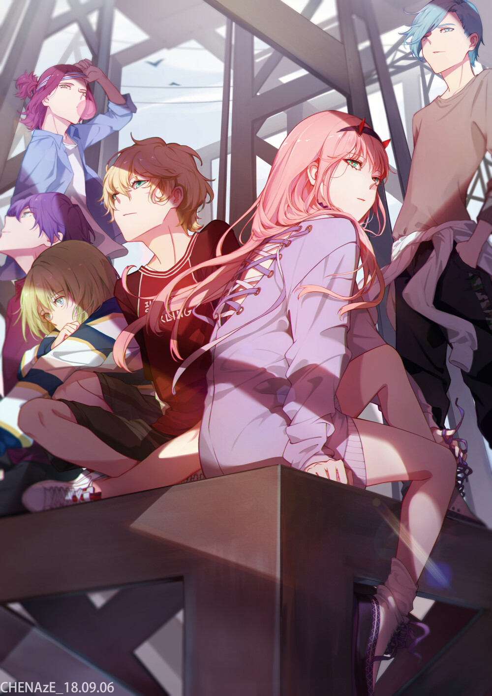 Darling in the FranXX 绘师：大泽CHENAzE（p id=7486417） 本作品id=70570962