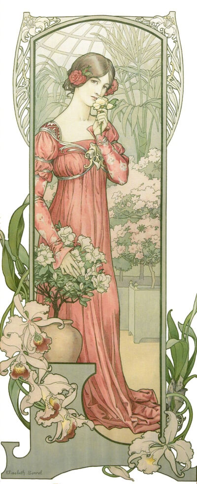 法国画家 Elisabeth Sonrel （1874-1953）绘画作品 ​