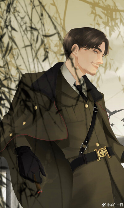 画了民国pa的巍澜～接下来是什么pa呢( ´▽` )ﾉ另外想用这个图给大家做个抽奖，在想做书签还是文件夹，或者有什么别的建议吗∠( ᐛ 」∠)＿（ps：婚礼邀请函目前印刷厂机器还在抢修(;´༎ຶД༎ຶ`)所以还没什么新进…