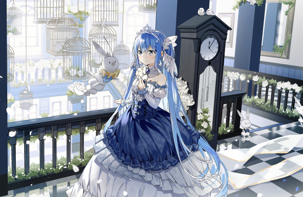 VOCALOID 初音未来 雪未来2019 绘师：popuru ポプル（p id=12929463） 本作品id=70626212