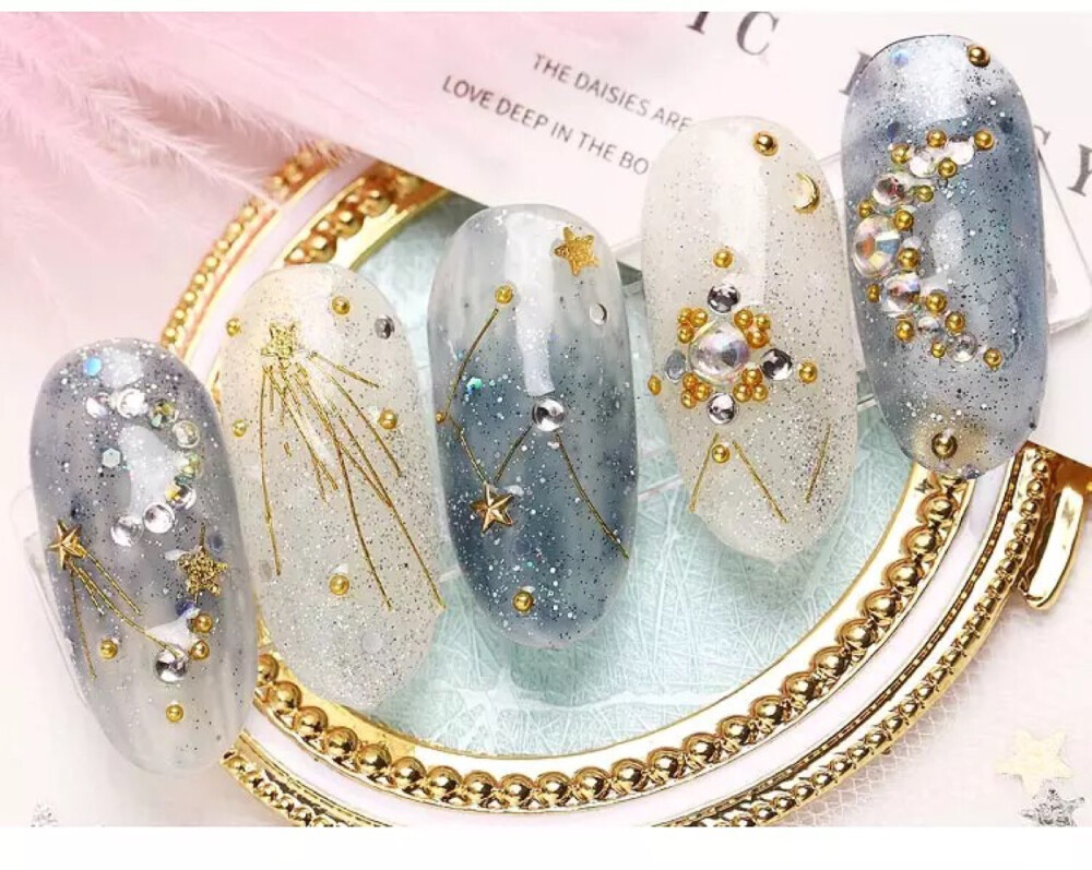 秋冬款 星月 美甲