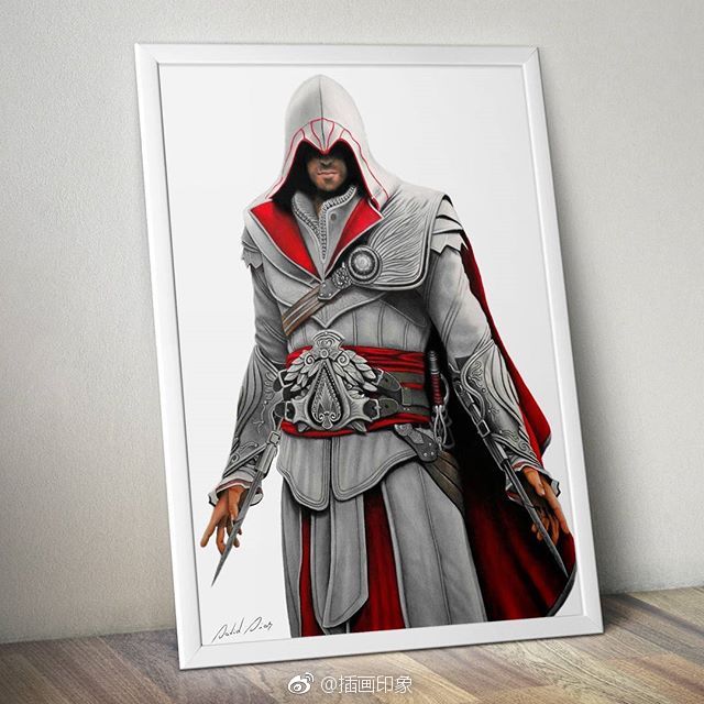 很逼真有木有~画一画我们的英雄们~【插画师：David Dias】 ​