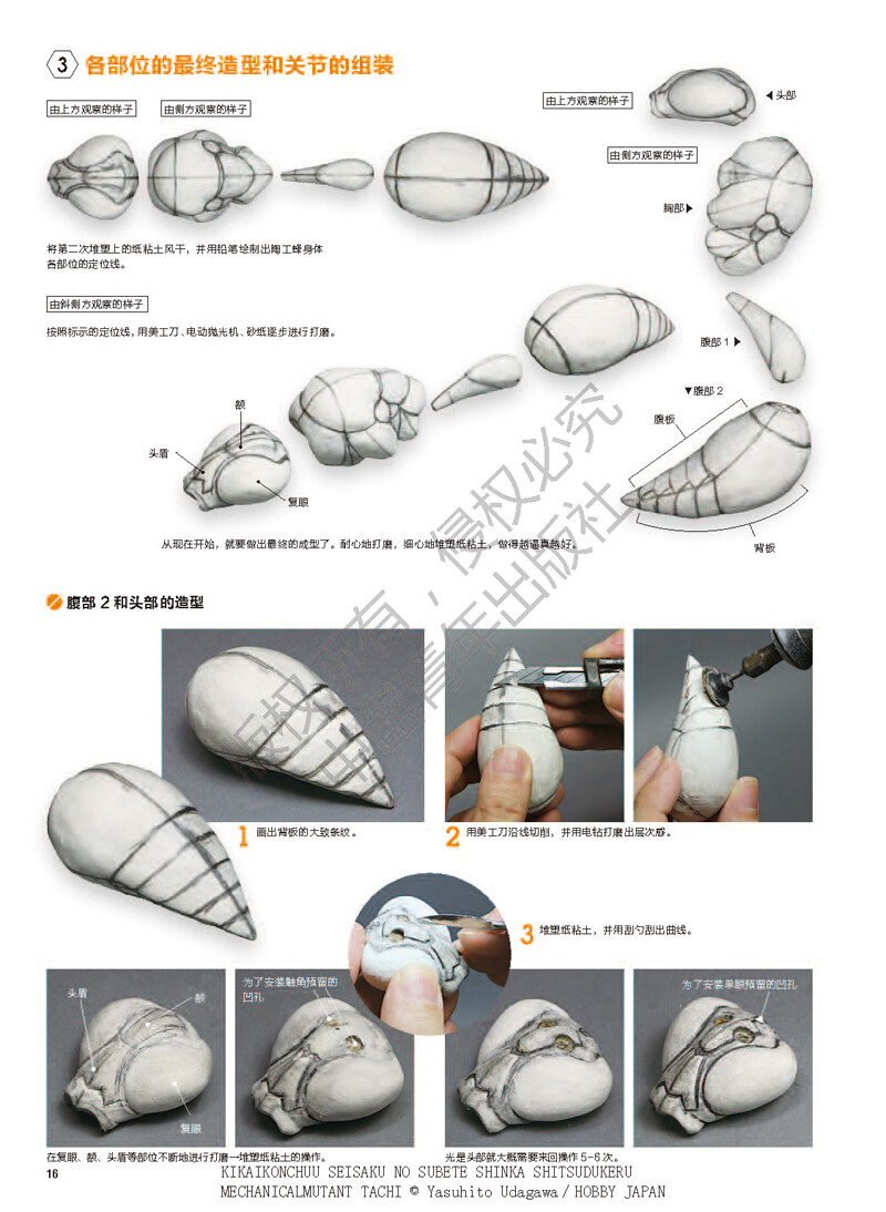 日本造型艺术家宇田川誉仁的首本制作技法书！详解机械昆虫的创作技巧，带你领略另类艺术的魅力世界！淘宝网链接http://dwz.cn/FEuLEgHY