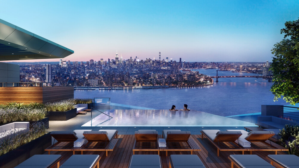 The Western Hemisphere’s Highest Residential Infinity Pool to be Built in Brooklyn,© Williams New York