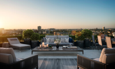 Chelsea Island : Key interior spaces across the apartments and penthouse were featured, alongside several amenity spaces and the lobby.