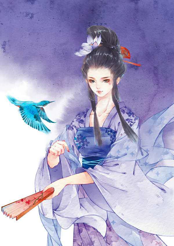 #古风#图片#女子#蓝衣#紫衣#卖艺#舞娘#提墨#女侠#江湖#忧伤#