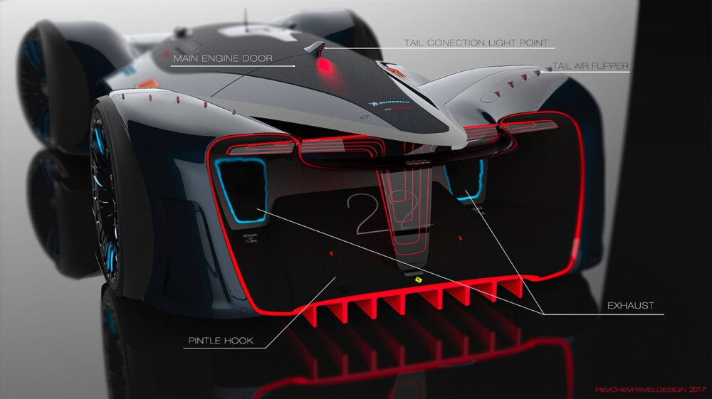 Audi奥迪 Board22: Supercar Concept by Pavel Pevchev／他超级跑车的概念主要集中在提高驾驶员安全性，同时保留赛车的挑战和刺激 —— ​​​​