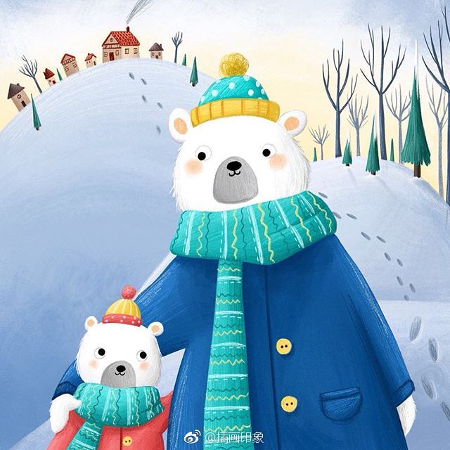 一组很可爱的手绘插画~【插画师：Lucy Fleming】 ​