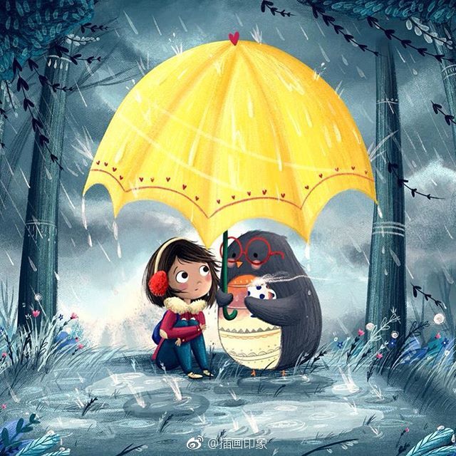 一组很可爱的手绘插画~【插画师：Lucy Fleming】 ​