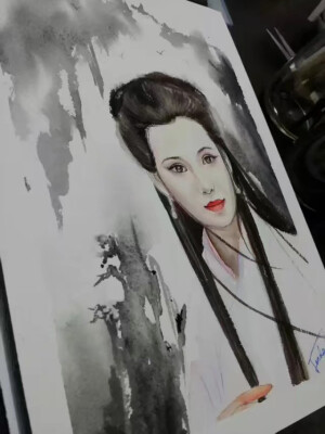 自己的水彩人物手绘