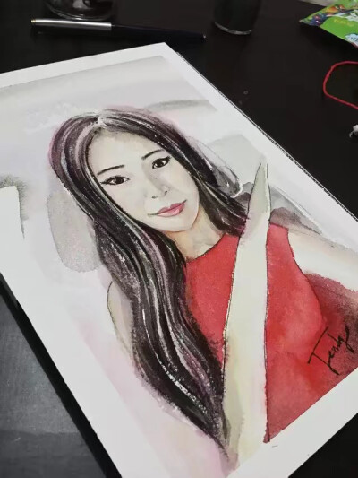 自己的水彩人物手绘
