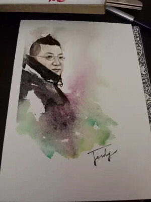 自己的水彩人物手绘